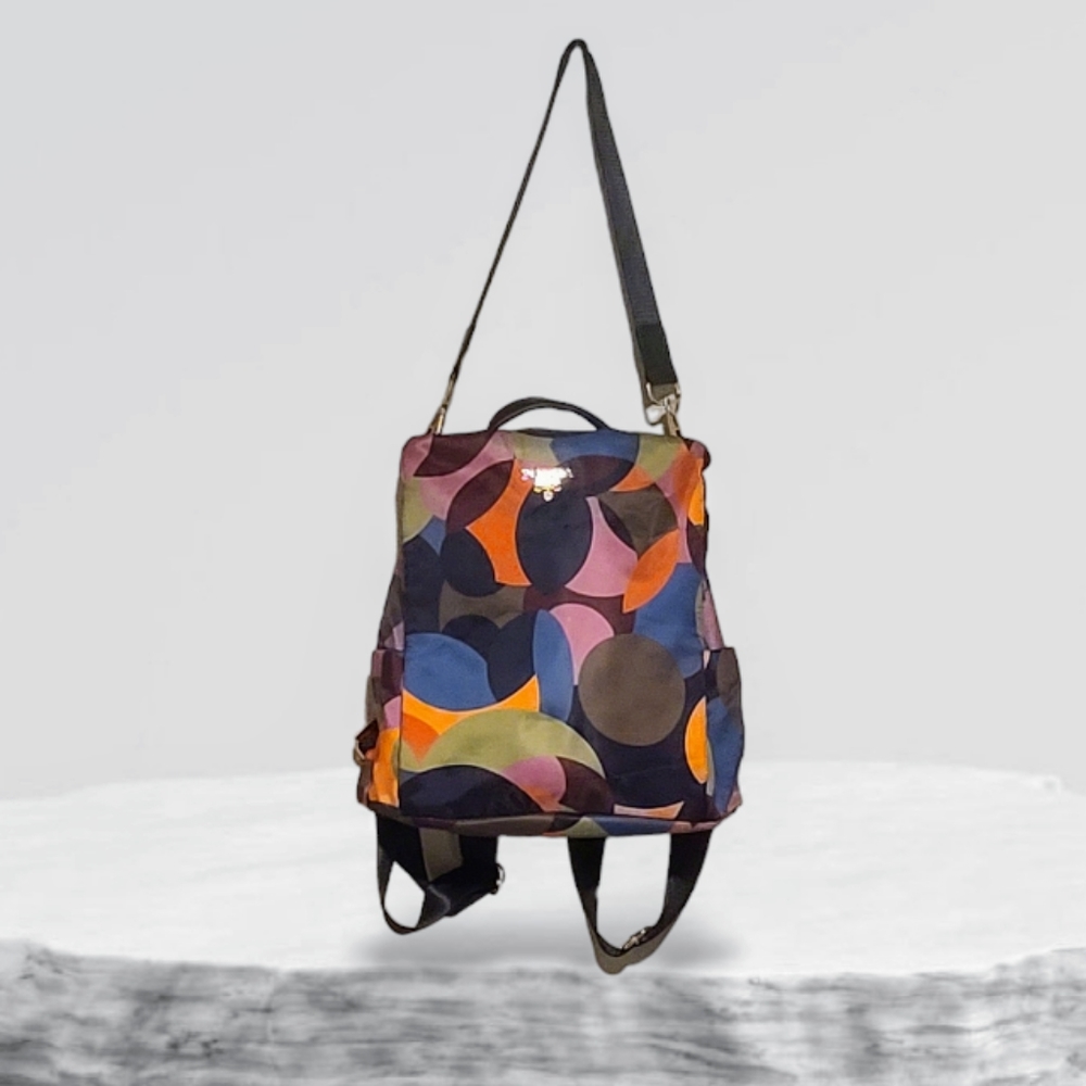 NWOT Poaba Multi-Colored Anti-Theft Backpack/Purse